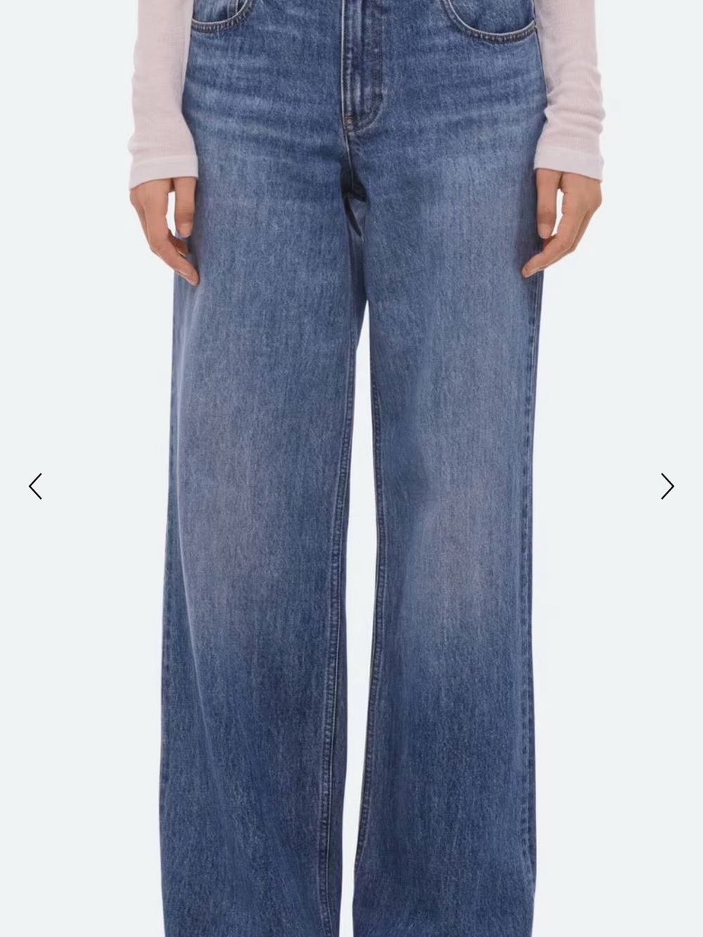 Helmut Lang Wardrobe Straight Full Leg Women’s Jeans in Blue